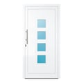 Aluminium Haustür 103x204 cm Verkehrsweiß RAL 9016 Prezo Top 09 
