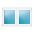 Zweiflügeliges Fenster 147x94 cm Weiß