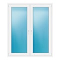 Zweiflügeliges Fenster 142x169 cm Weiß