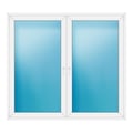 Zweiflügeliges Fenster 196x176 cm Weiß