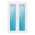 Zweiflügeliges Fenster 100x158,5 cm Weiß