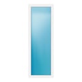 Festverglasung 73x213 cm Weiß