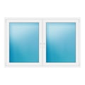 Zweiflügeliges Fenster 194x127 cm Weiß