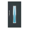 Aluminium Haustür 105x206 cm Anthrazitgrau RAL 7016 Prezo Top 05 