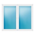 Zweiflügeliges Fenster 200x172 cm Weiß