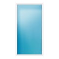 Festverglasung 130x246 cm Weiß
