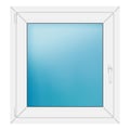 Fenster 84x90 cm Weiß