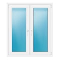 Zweiflügeliges Fenster 115x135 cm Weiß