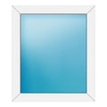 Festverglasung 78x90 cm Weiß