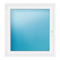 Innenansicht Fenster 108x114,5 cm Weiß