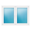 Zweiflügeliges Fenster 160x114 cm Weiß