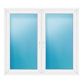 Zweiflügeliges Fenster 162x146 cm Weiß