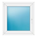 Fenster 90x94 cm Weiß