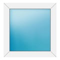 Festverglasung 72x74 cm Weiß