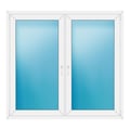 Zweiflügeliges Fenster 162x150 cm Weiß