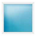 Festverglasung 130x128 cm Weiß