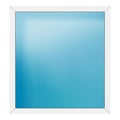 Festverglasung 140x150 cm Weiß