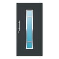 Aluminium Haustür 97,5x198 cm Anthrazitgrau RAL 7016 Prezo Top 01 