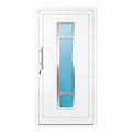 Aluminium Haustür 109x207 cm Verkehrsweiß RAL 9016 Prezo Top 01 
