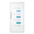 Aluminium Haustür 100,5x201,4 cm Verkehrsweiß RAL 9016 Prezo Top 18 