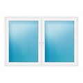 Zweiflügeliges Fenster 200x136 cm Weiß