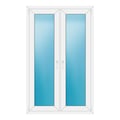 Zweiflügeliges Fenster 106x170 cm Weiß