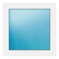 Festverglasung 71x71 cm Weiß