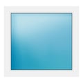 Festverglasung 88x83 cm Weiß