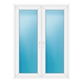 Zweiflügeliges Fenster 126x168 cm Weiß
