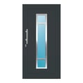 Aluminium Haustür 102x200 cm Anthrazitgrau RAL 7016 Prezo Top 01 