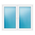 Zweiflügeliges Fenster 164x138 cm Weiß