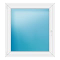 Fenster 112x122 cm Weiß