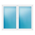 Zweiflügeliges Fenster 212x174 cm Weiß