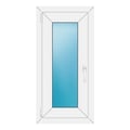 Fenster 46x94 cm Weiß
