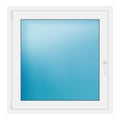 Fenster 100,4x102,9 cm Weiß