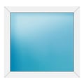 Festverglasung 100x94 cm Weiß