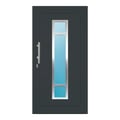 Aluminium Haustür 103,5x201,5 cm Anthrazitgrau RAL 7016 Prezo Top 01 