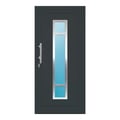 Aluminium Haustür 100x212,5 cm Anthrazitgrau RAL 7016 Prezo Top 01 
