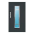 Aluminium Haustür 112x202 cm Anthrazitgrau RAL 7016 Prezo Top 01 