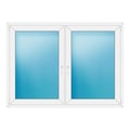 Zweiflügeliges Fenster 170x124 cm Weiß