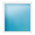 Festverglasung 120x128 cm Weiß