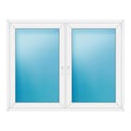 Zweiflügeliges Fenster 170x132 cm Weiß