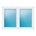 Zweiflügeliges Fenster 171x122 cm Weiß