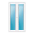 Zweiflügeliges Fenster 100x175 cm Weiß