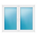 Zweiflügeliges Fenster 164x136 cm Weiß