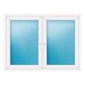 Zweiflügeliges Fenster 162x120 cm Weiß