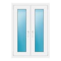 Zweiflügeliges Fenster 80x115 cm Weiß