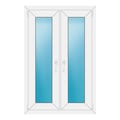 Zweiflügeliges Fenster 82x124 cm Weiß