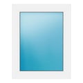 Festverglasung 60x76 cm Weiß