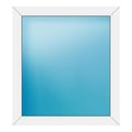 Festverglasung 92x102 cm Weiß